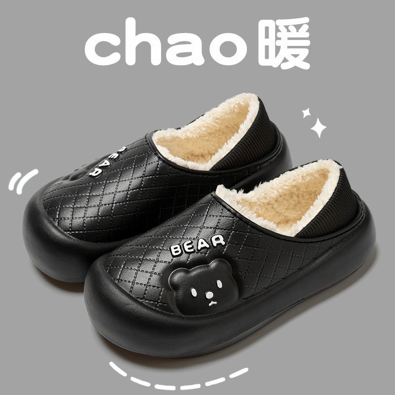 Cotton Slippers Women'S Household Indoor Warm Home Shoes Couple Slippers Men'S Winter Home Shoes Manufacturers - Image 1